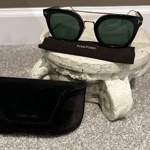 Tom Ford Havana Brown/ Green lens sunglasses